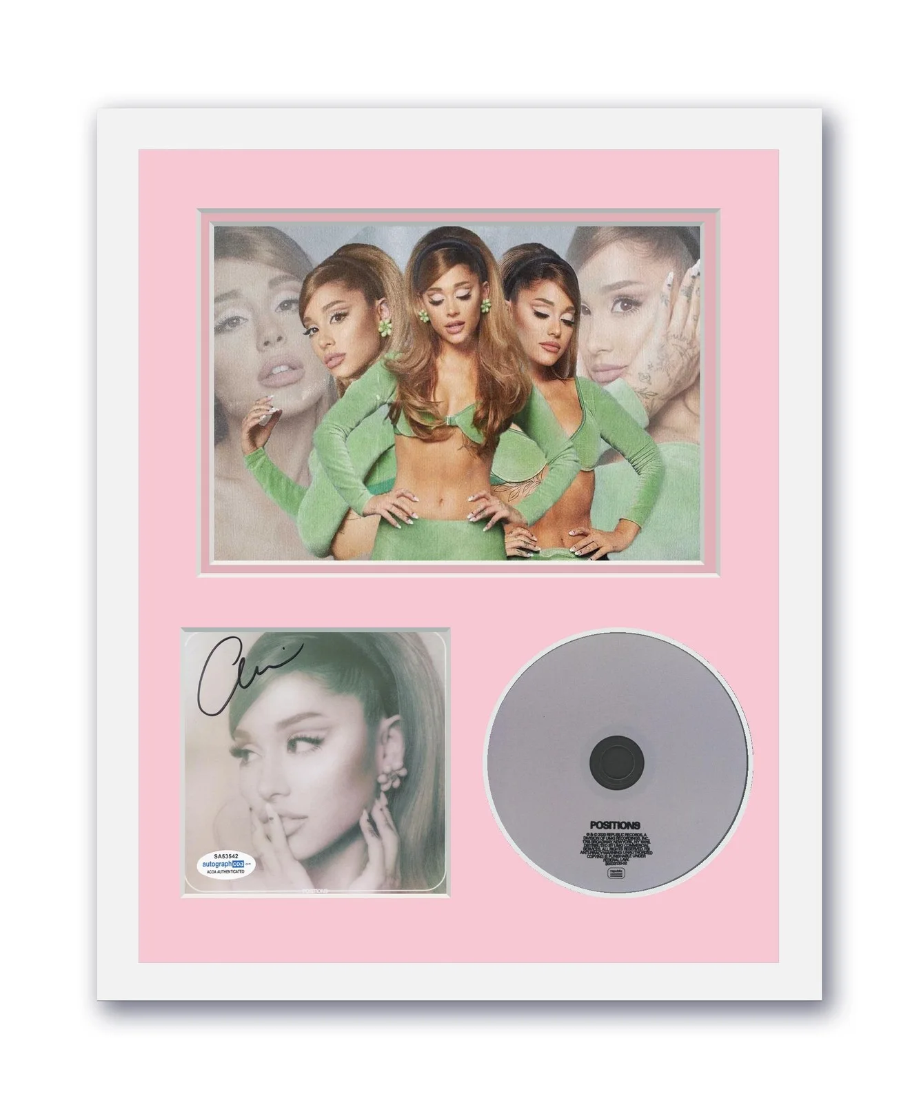 Ariana Grande — Ariana Grande Autographed Signed 11x14 Custom Framed CD Photo Positions ACOA