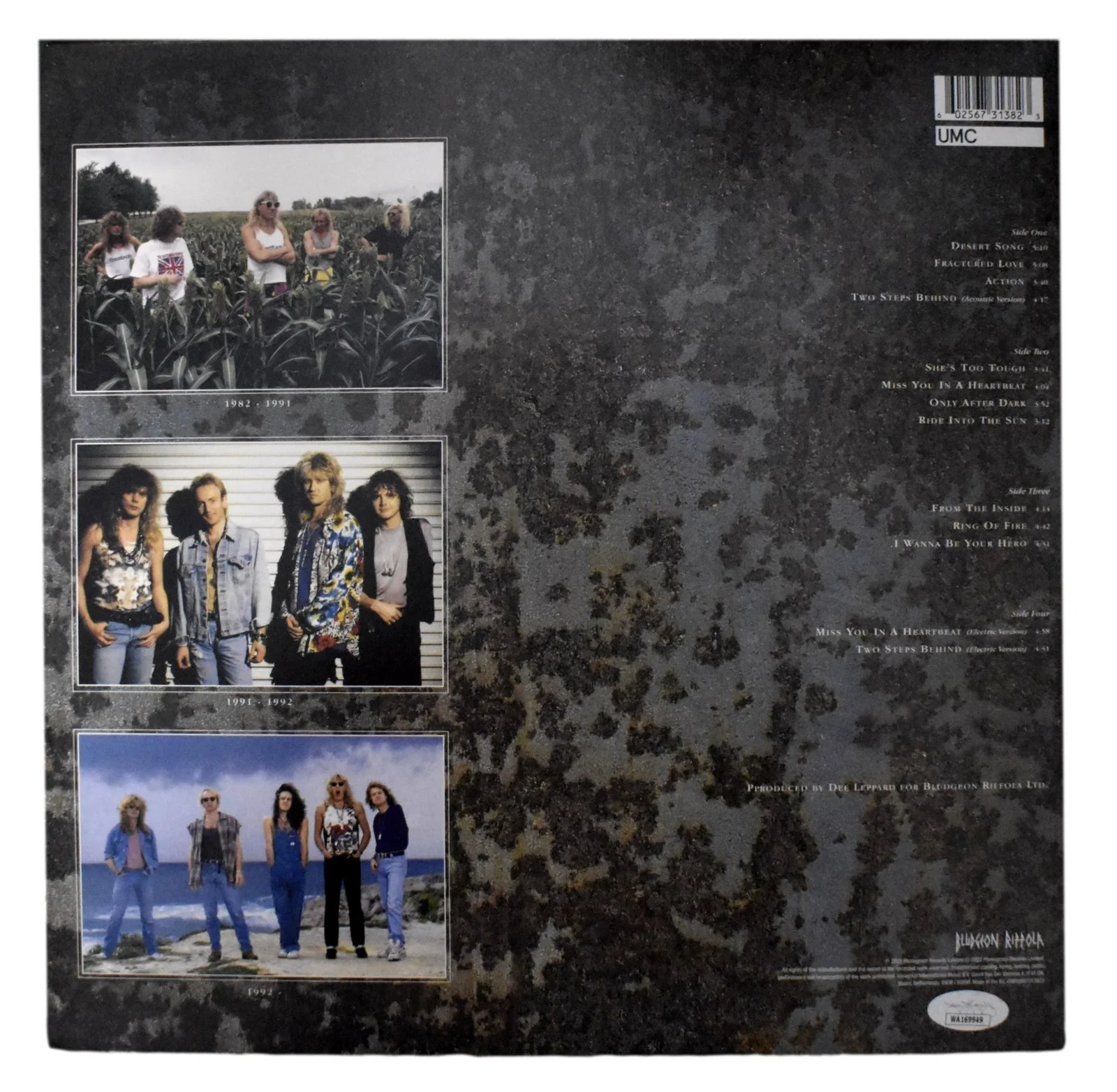 Def Leppard Joe Elliott/Phil Collen Dual-Signed Album "Retroactive" JSA 200743, изображение 4