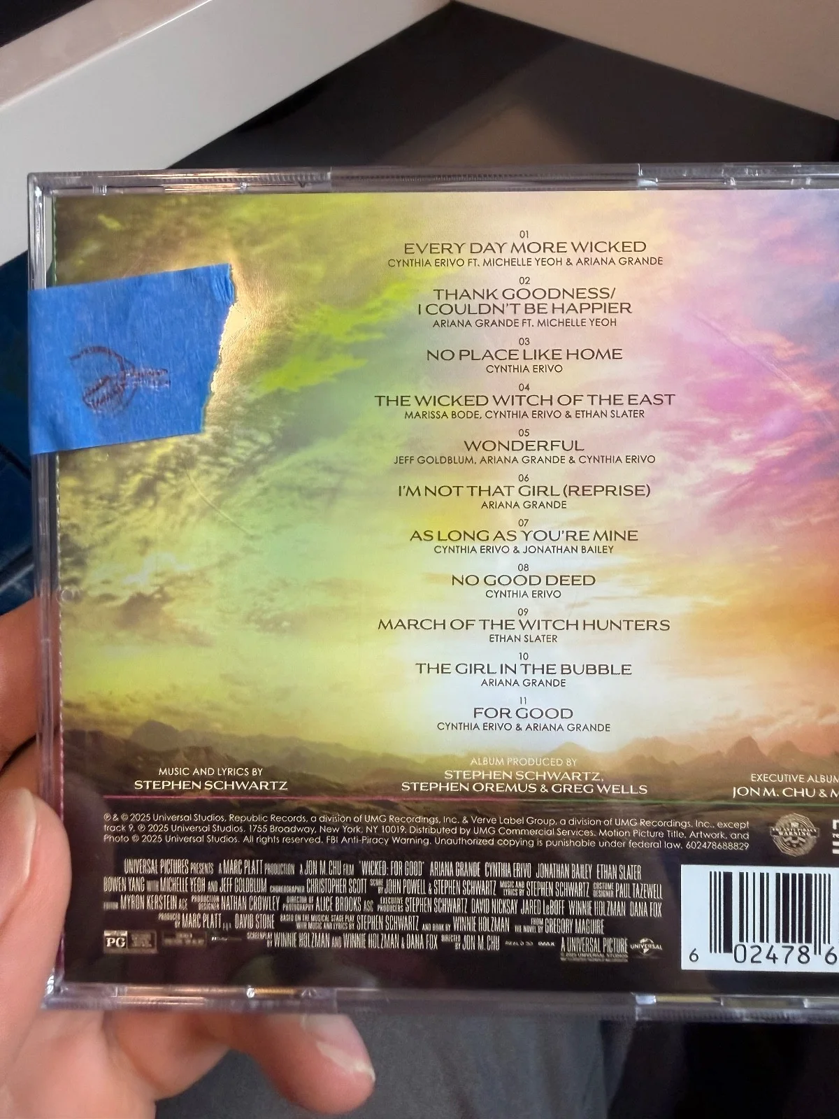 Wicked: For Good The Soundtrack CD signed insert w/ FULL SIG, image 3
