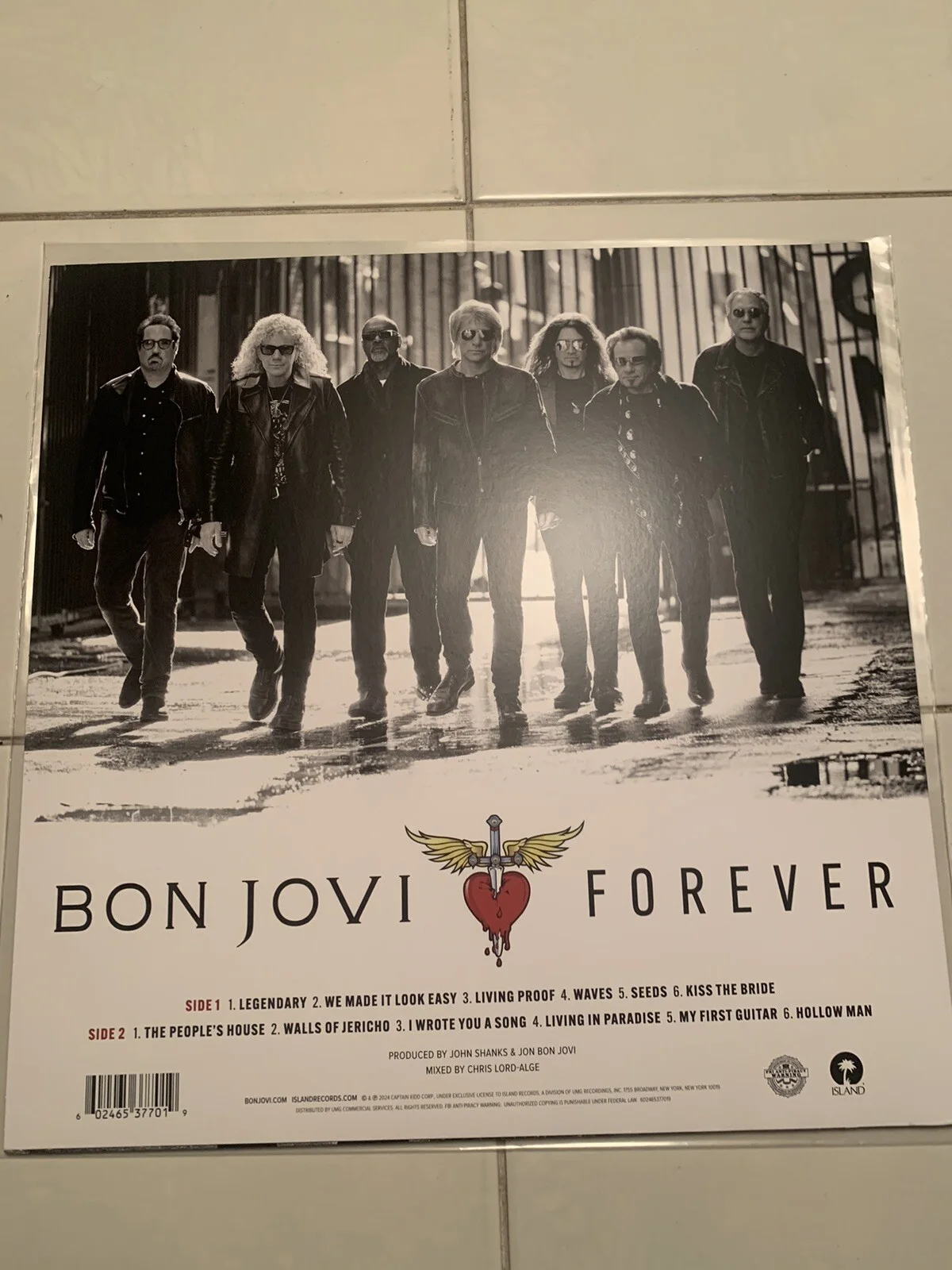 Bon Jovi Forever Signed Vinyl Autographed New, image 3
