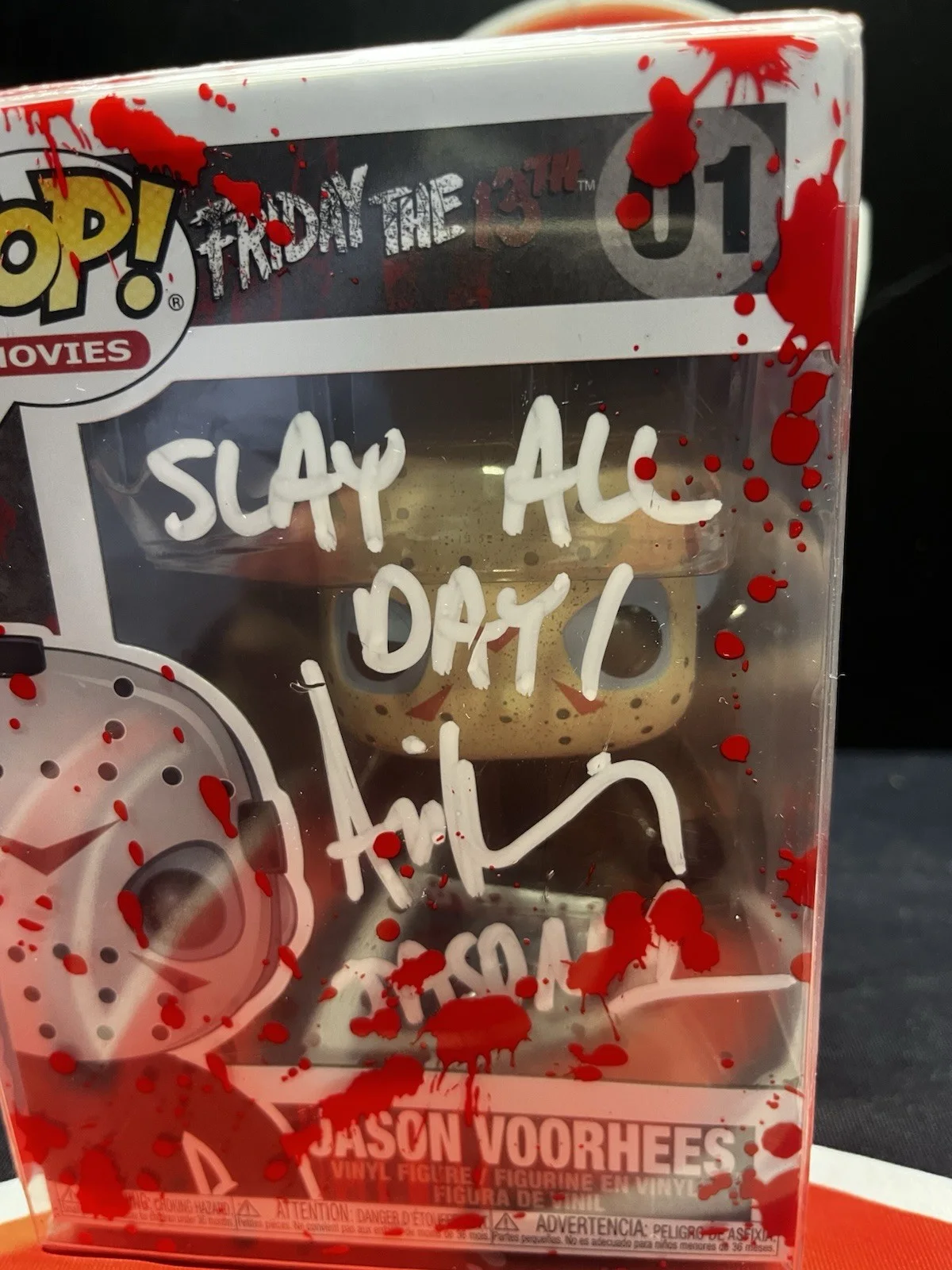 Ari Lehman Signed Friday The 13th Inscribed Jason Voorhees Funko Pop Beckett BAS, изображение 2