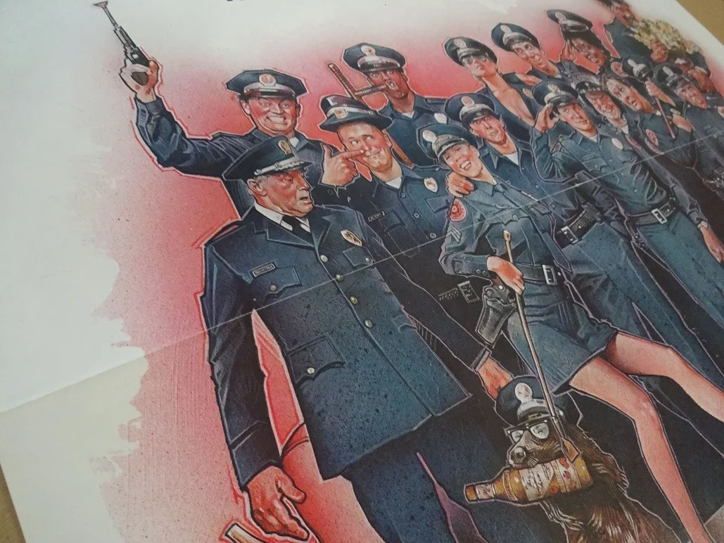 Police Academy Original 1984 Movie Poster. Folded Great Condition, изображение 2