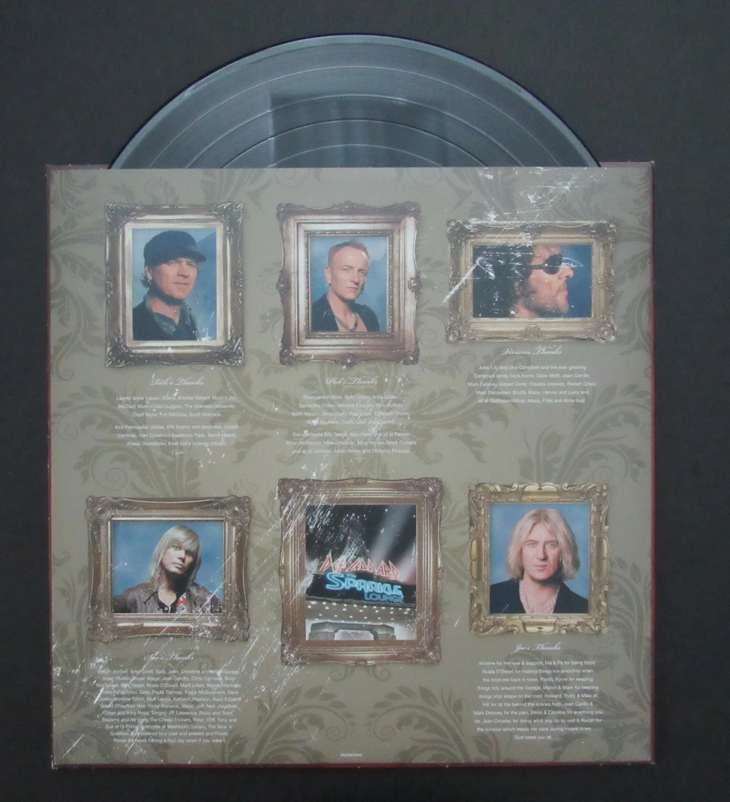 Def Leppard Joe Elliott/Phil Collen Signed Album "The Sparkle Lounge" JSA 200735, image 5