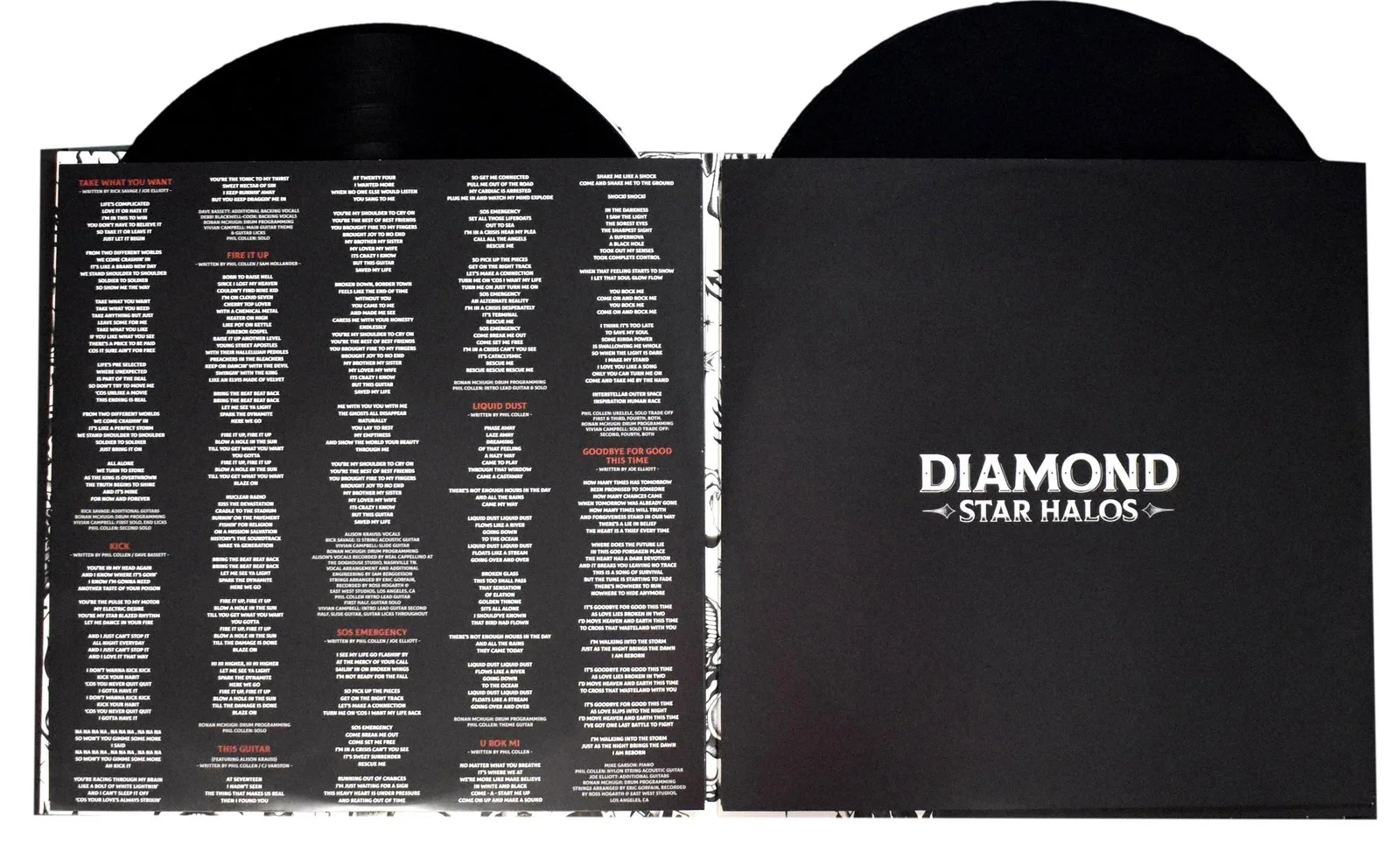 Def Leppard Joe Elliott/Phil Collen Signed Album "Diamond Star Halos" JSA 200758, изображение 5