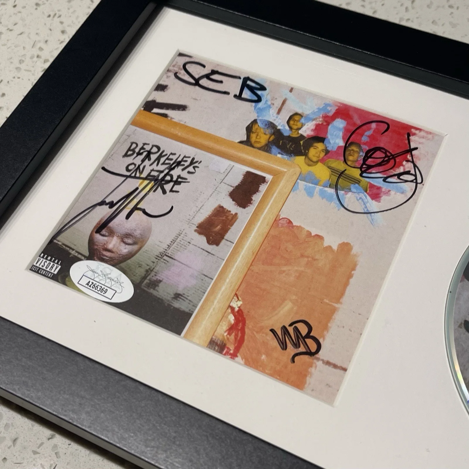 SWMRS FULL BAND SIGNED BERKELEY’S ON FIRE CD ALBUM COLE BECKER AUTOGRAPH JSA COA, image 3