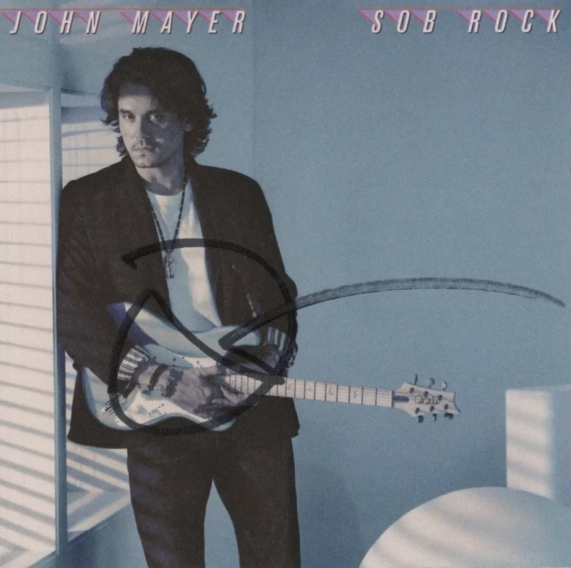 JOHN MAYER SIGNED SOB ROCK FRAMED & MATTED CD w/ AUTOGRAPH ACOA COA, image 2