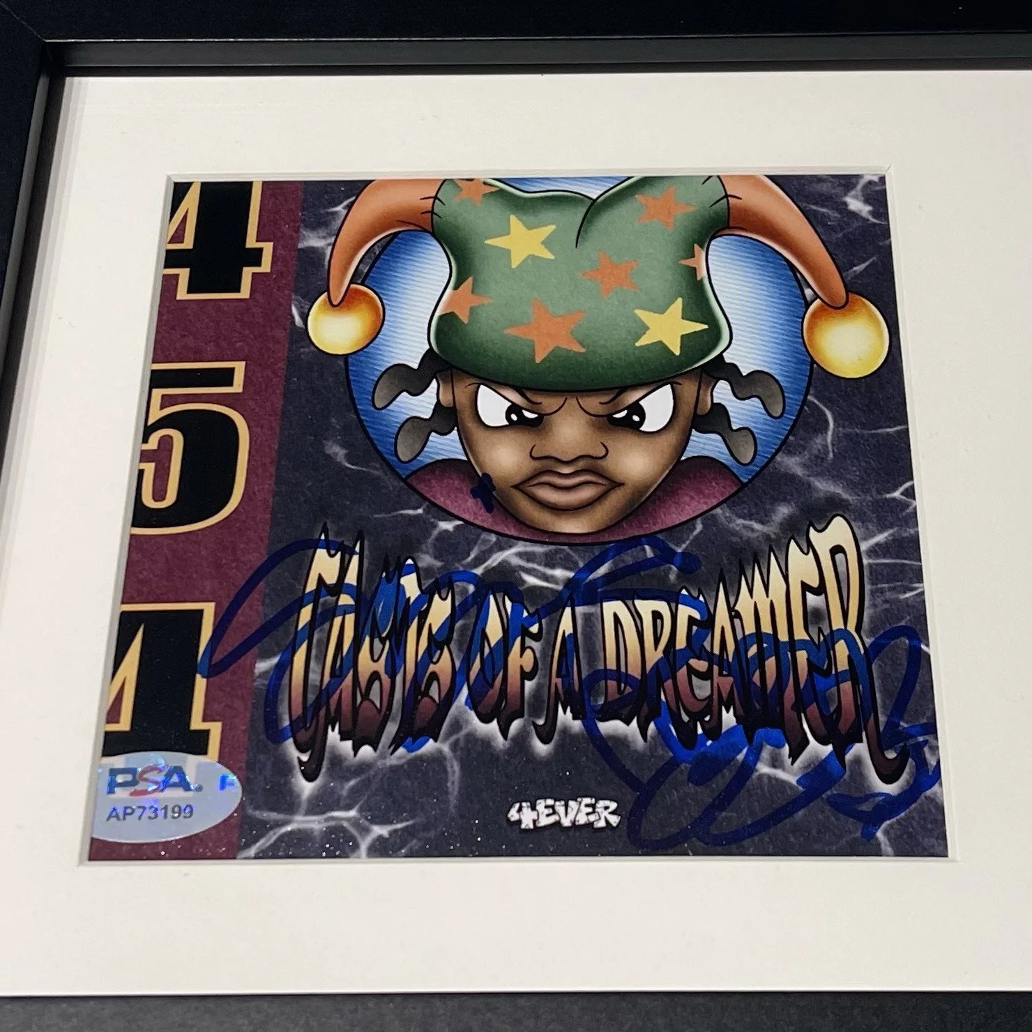 454 SQUILLS RAPPER SIGNED CASTS OF A DREAMER CD ALBUM AUTOGRAPH FRAMED PSA COA, изображение 2