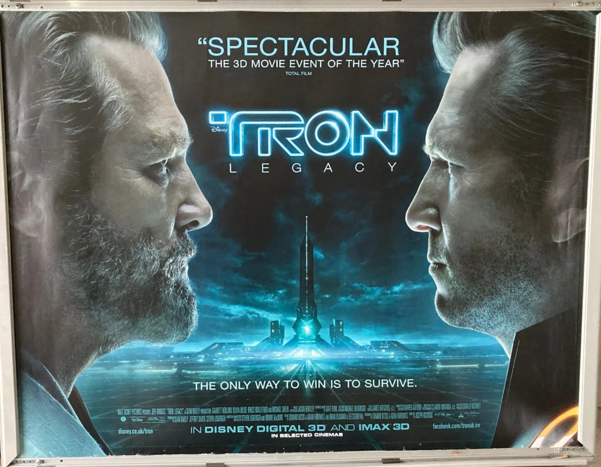 Cinema Poster: TRON LEGACY 2010 (Quad) Jeff Bridges Garrett Hedlund, изображение 2