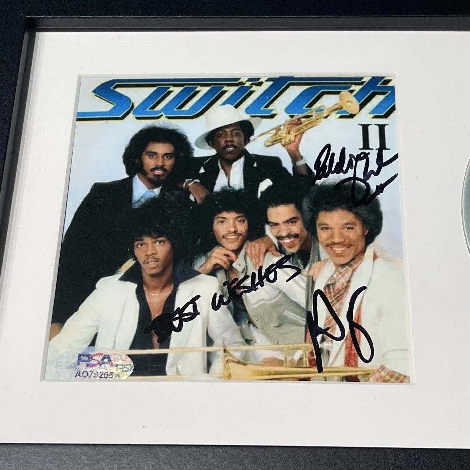 SWITCH BAND SIGNED SELF TITLED CD ALBUM EDDIE FLUELLEN + 1 AUTOGRAPH PSA COA, image 2