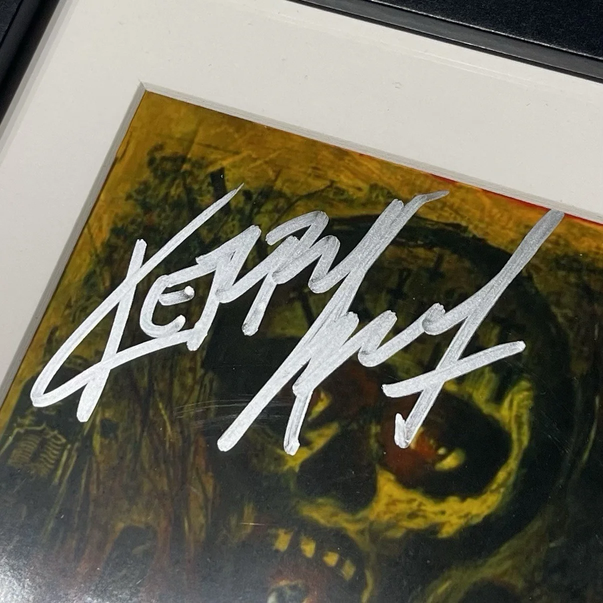 KERRY KING SIGNED SLAYER SEASONS IN THE ABYSS CD ALBUM AUTOGRAPH FRAMED PSA COA, изображение 3