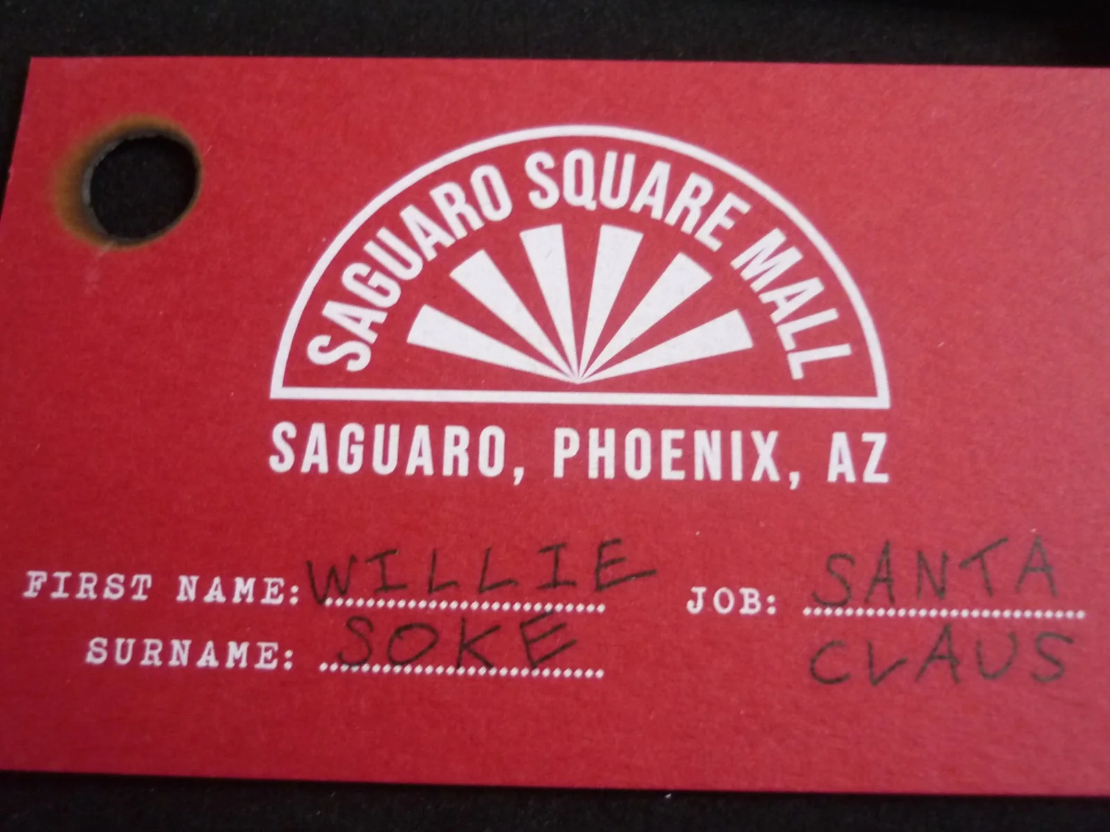 Movie replica prop boxed business card bad santa santa claus phoenix az, изображение 4