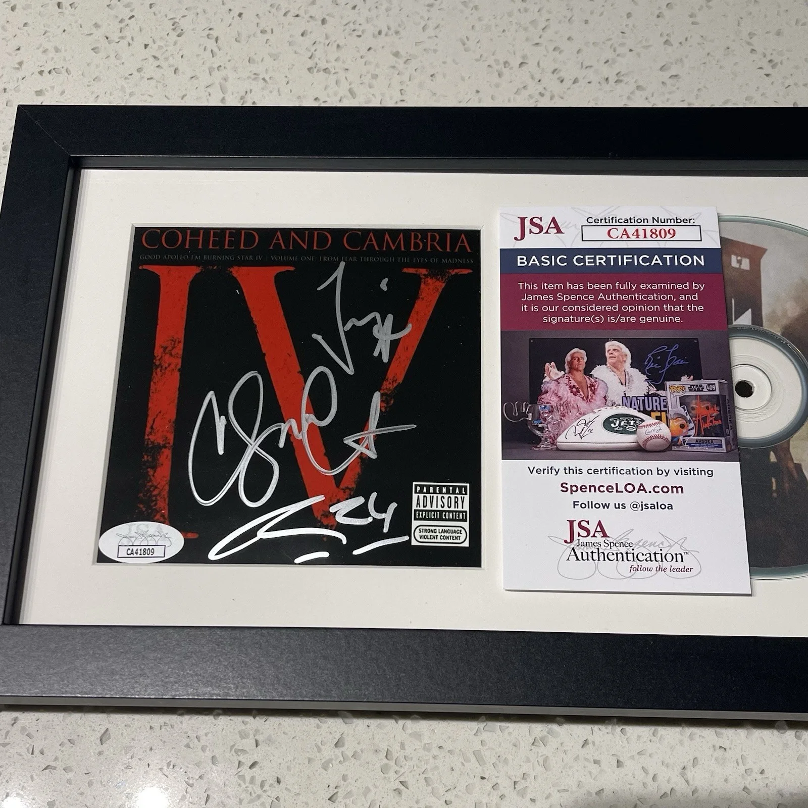 COHEED AND CAMBRIA SIGNED GOOD APOLLO BURNING CD ALBUM CLAUDIO AUTOGRAPH JSA COA, image 2