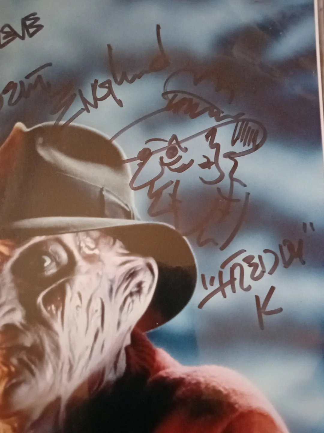 RARE Robert Englund "Freddy Krueger" Signed and Drawn 8x10 *see description #cr, image 2
