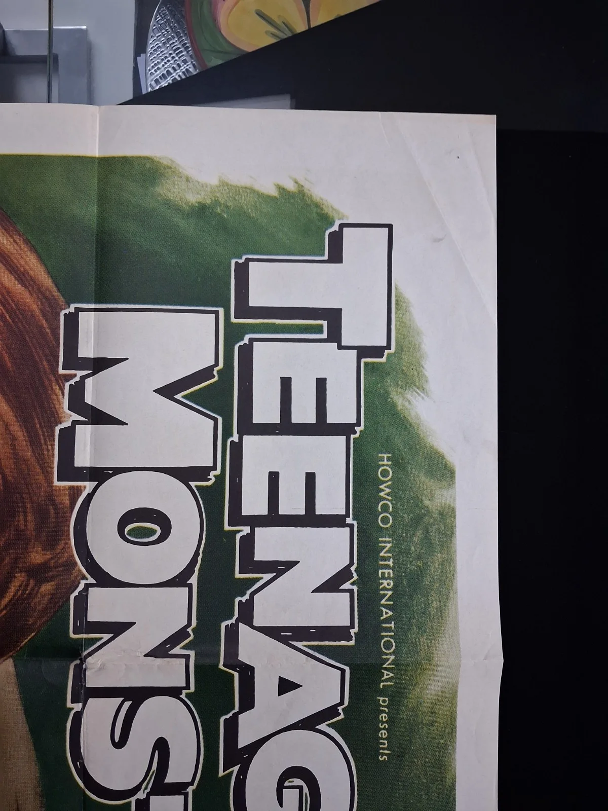 An Original Vintage Folded US One-Sheet 'Teenage Monster' Movie Poster, изображение 5
