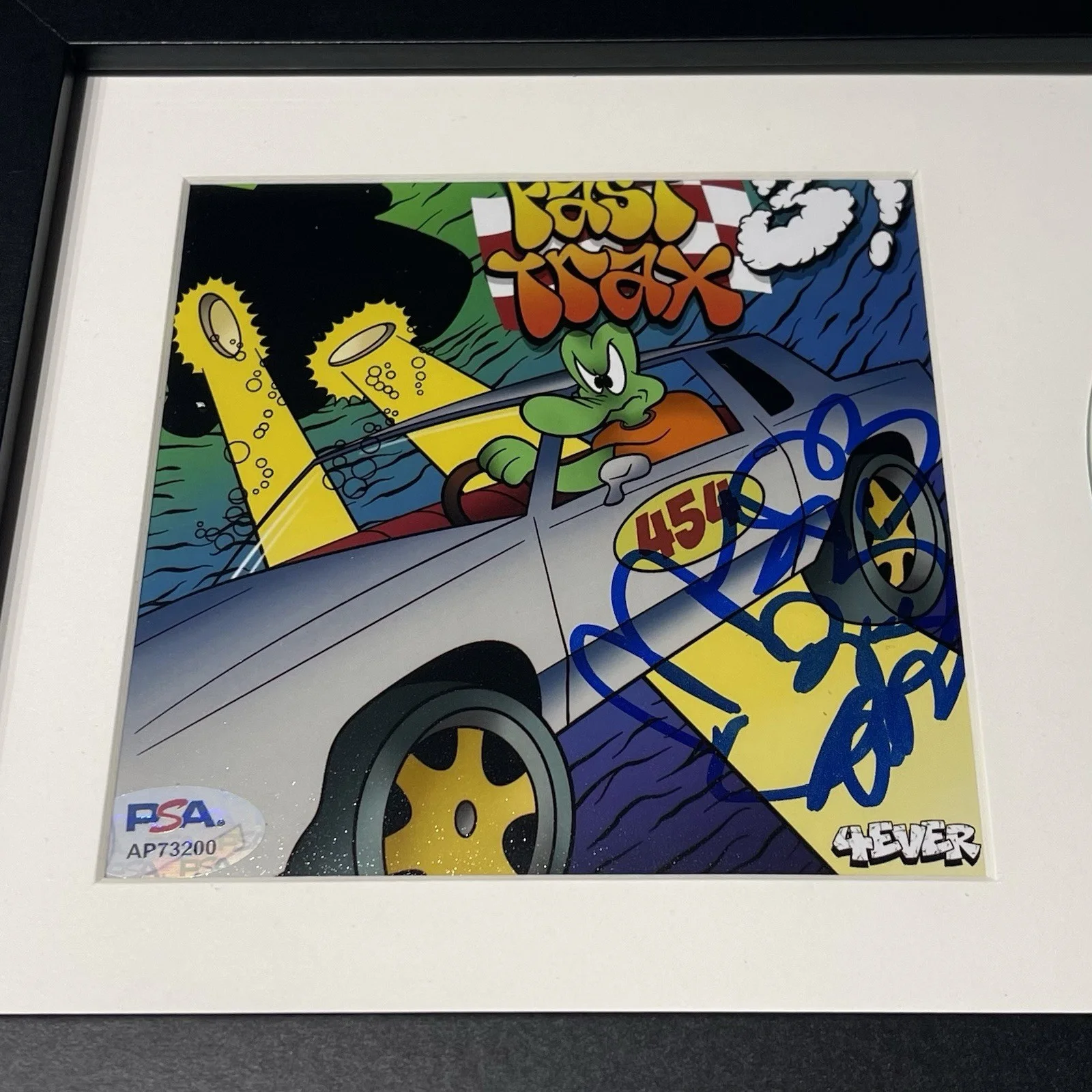 454 SQUILLS RAPPER SIGNED FAST TRAX 3 CD ALBUM AUTOGRAPH FRAMED PSA COA, image 2