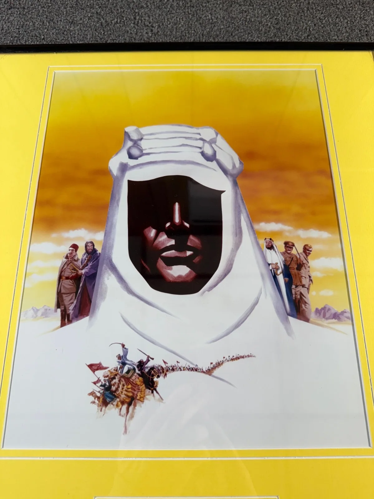 Anthony Quinn — Lawrence of Arabia Anthony Quinn Autograph Framed Movie Poster Print Display, изображение 2