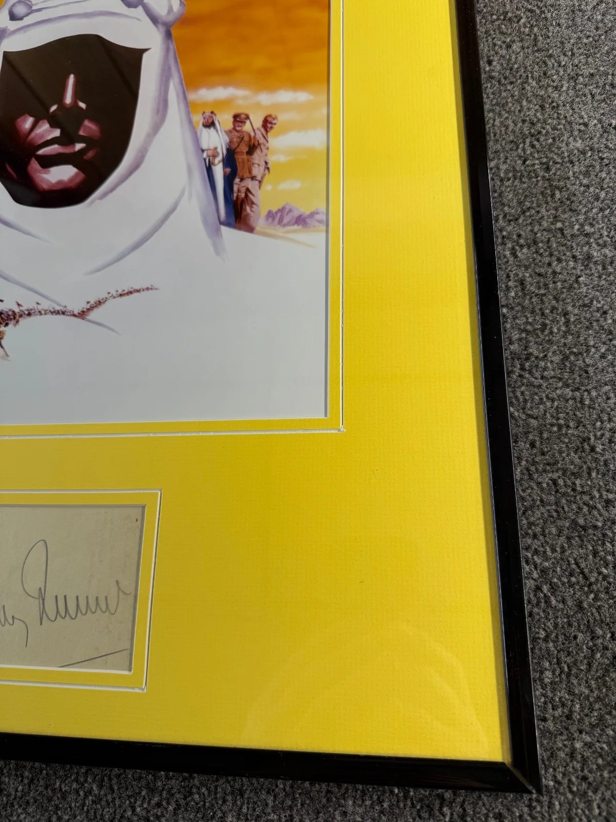 Anthony Quinn — Lawrence of Arabia Anthony Quinn Autograph Framed Movie Poster Print Display, изображение 5