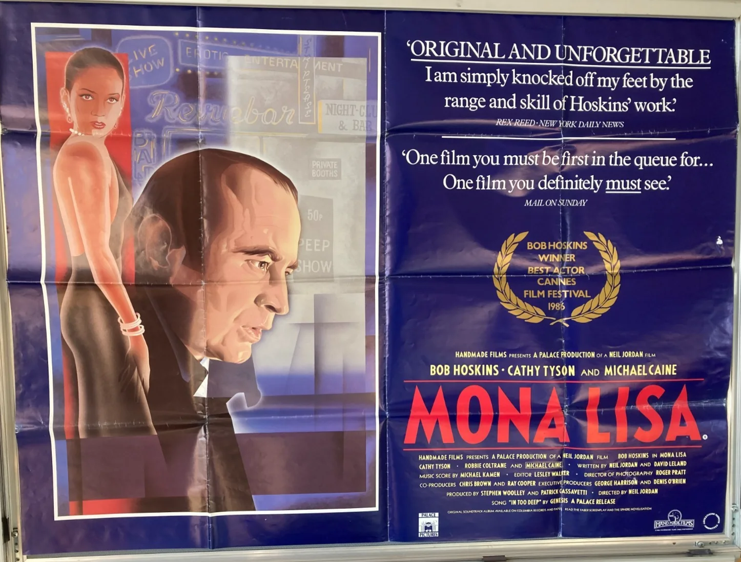 Cinema Poster: MONA LISA 1986 (Quad) Bob Hoskins Cathy Tyson Michael Caine, изображение 2