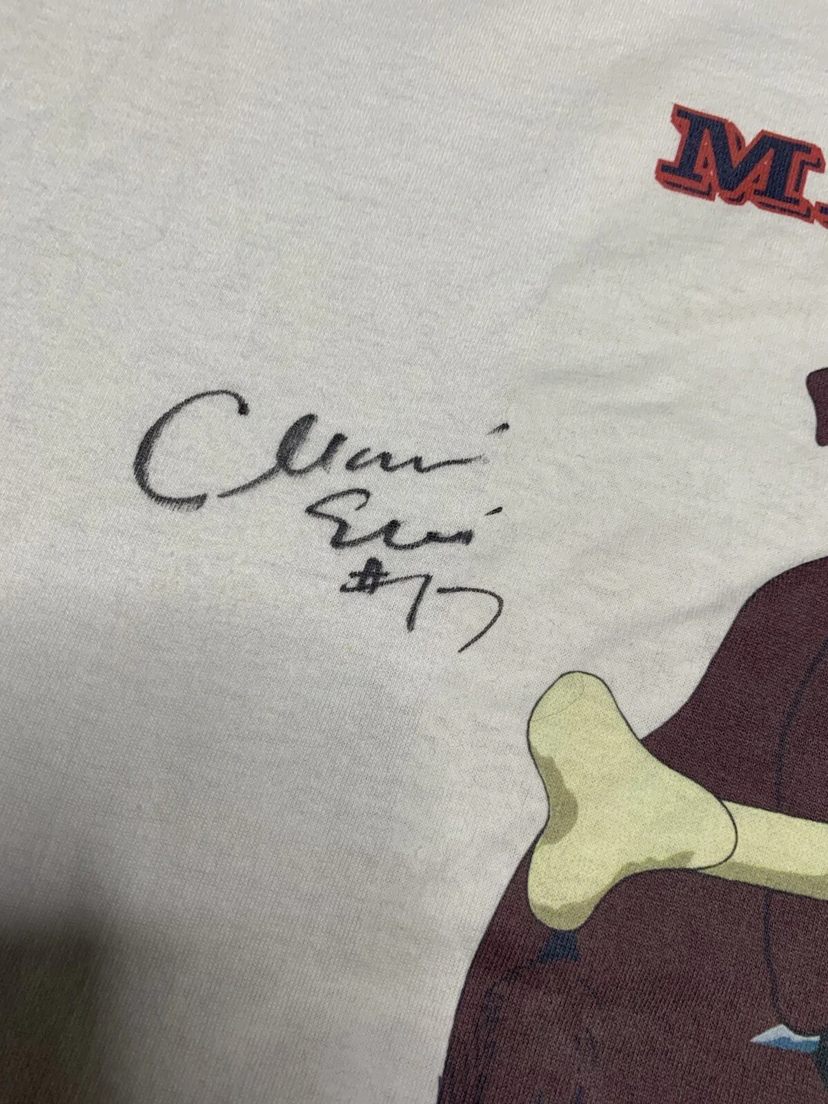 Mario Elie — 90s Mario Elie T-Shirt Men Sz Large #17 Houston Rockets Signed Junk Yard Dog VTG, изображение 4