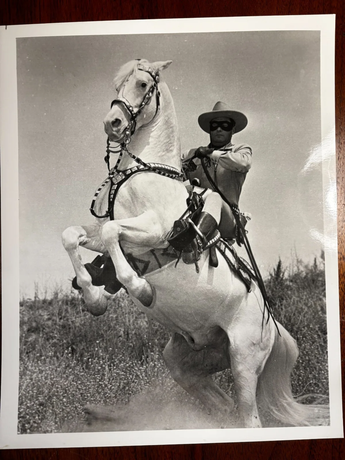Clayton Moore — Stunning 3x5 Signed by Clayton Moore as "The Lone Ranger" + Unsigned 8x10 Photo, изображение 4