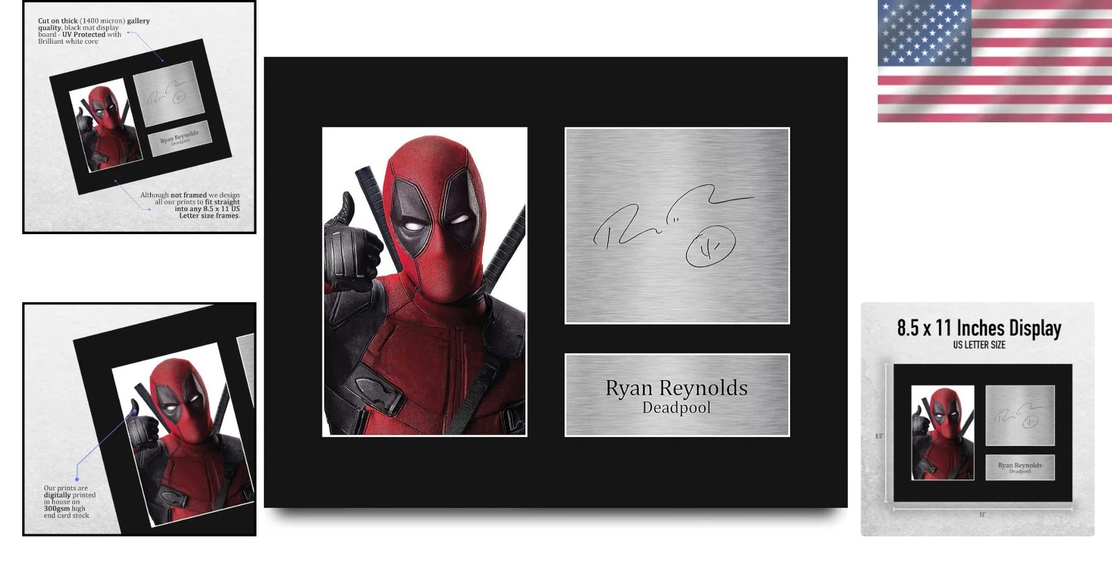 Ryan Reynolds — Stunning Ryan Reynolds Deadpool Autograph Print - Unframed Gift for All Ages, изображение 2