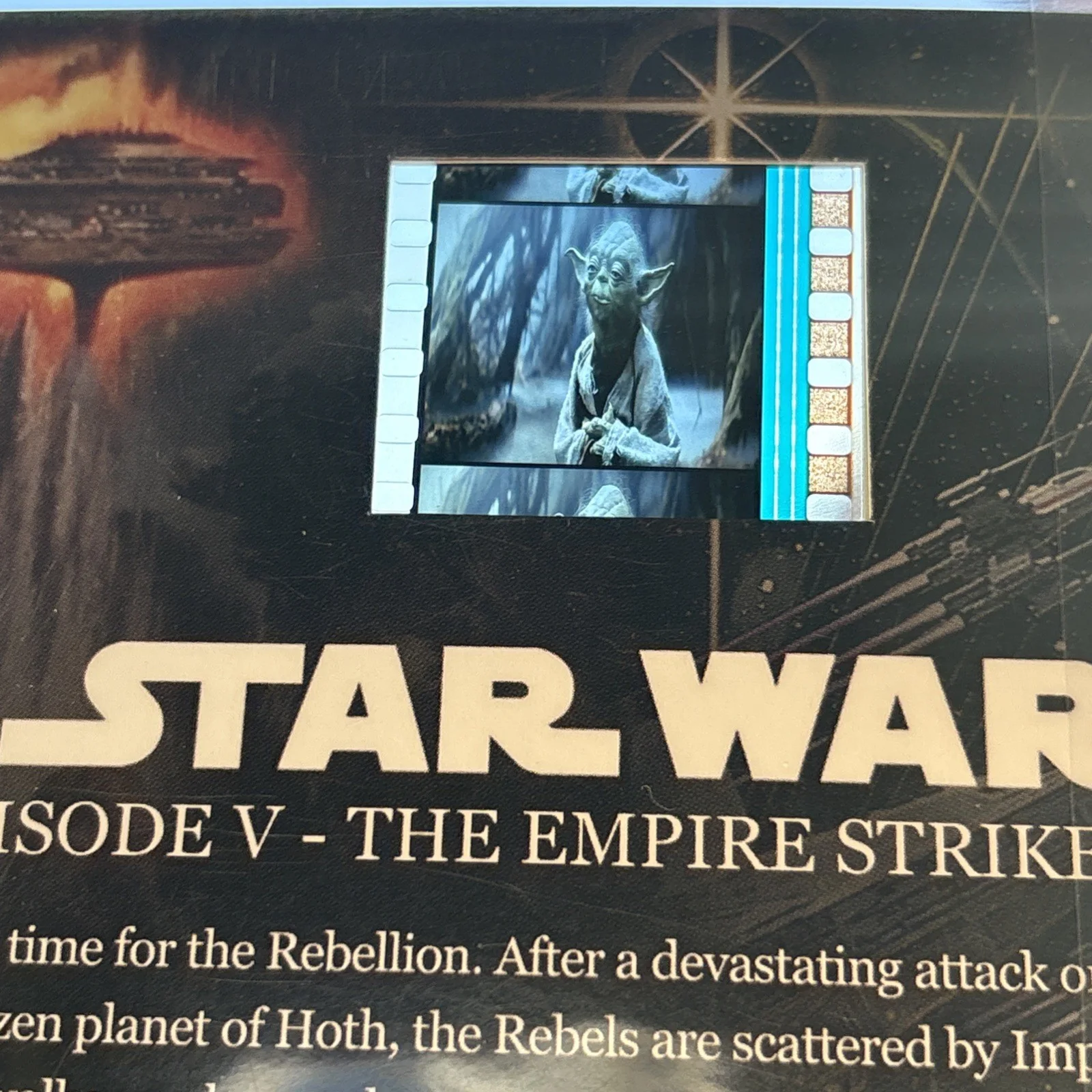 Star Wars The Empire Strikes Back Film Cell featuring rare to find Yoda, изображение 4
