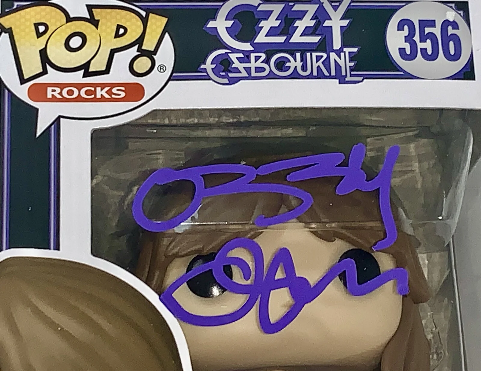 Ozzy Osbourne signed Funko Pop 356 beckett loa Black Sabbath, изображение 2