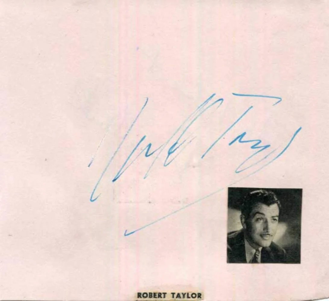 ACTOR Robert Taylor TOP autograph, signed album page mounted, image 2