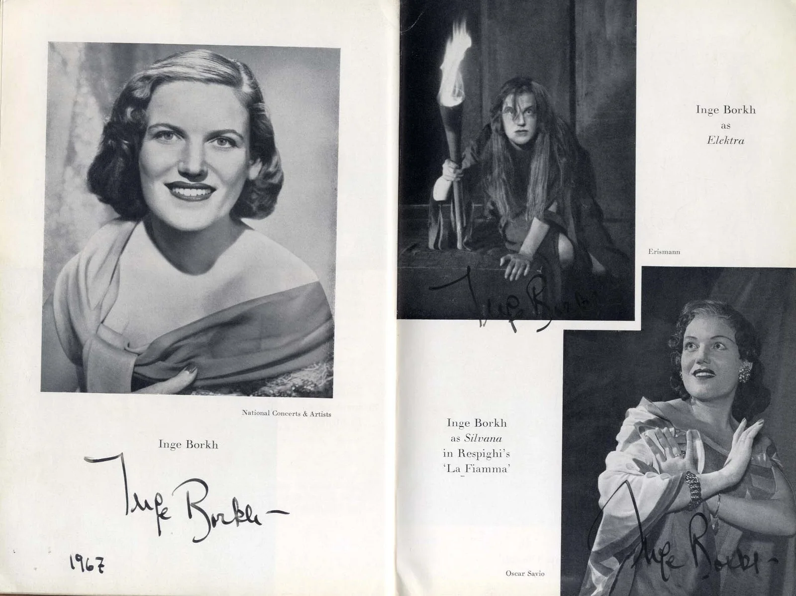OPERA SOPRANOS Maria Callas & others autographs, signed book, изображение 2