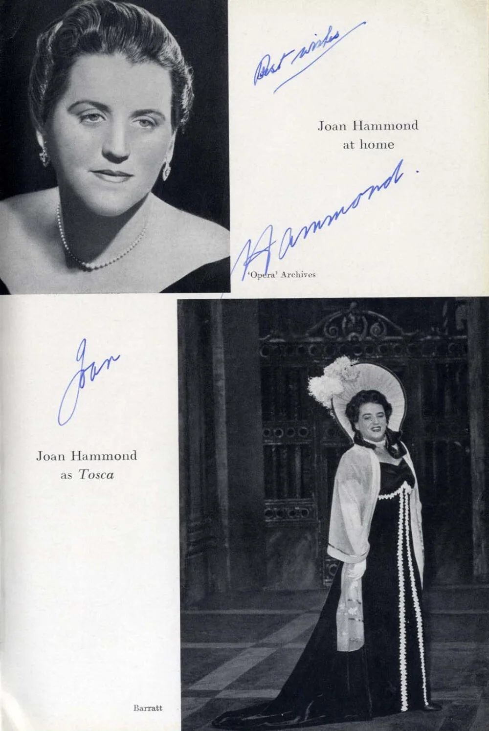 OPERA SOPRANOS Maria Callas & others autographs, signed book, изображение 3