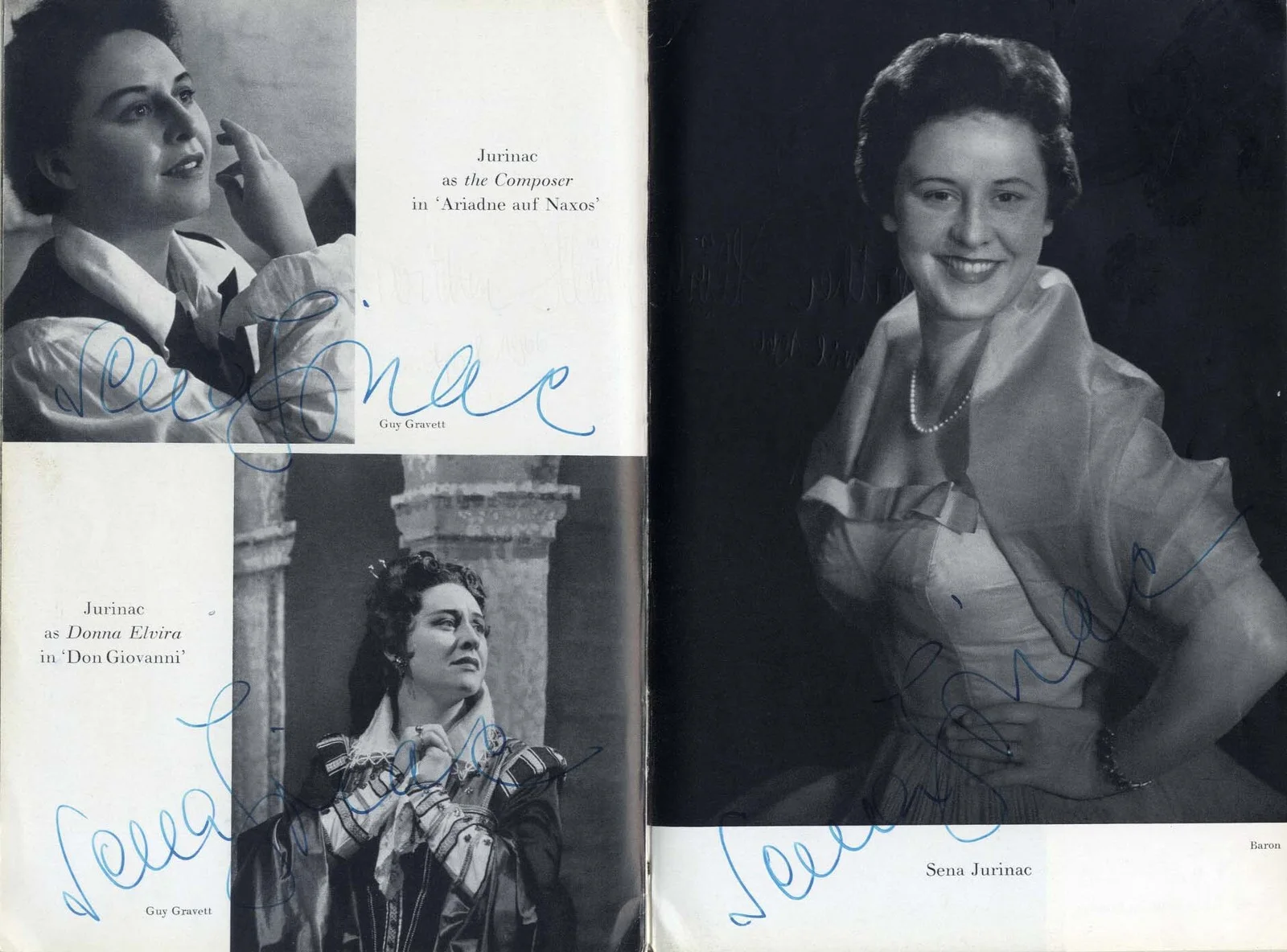 OPERA SOPRANOS Maria Callas & others autographs, signed book, изображение 4