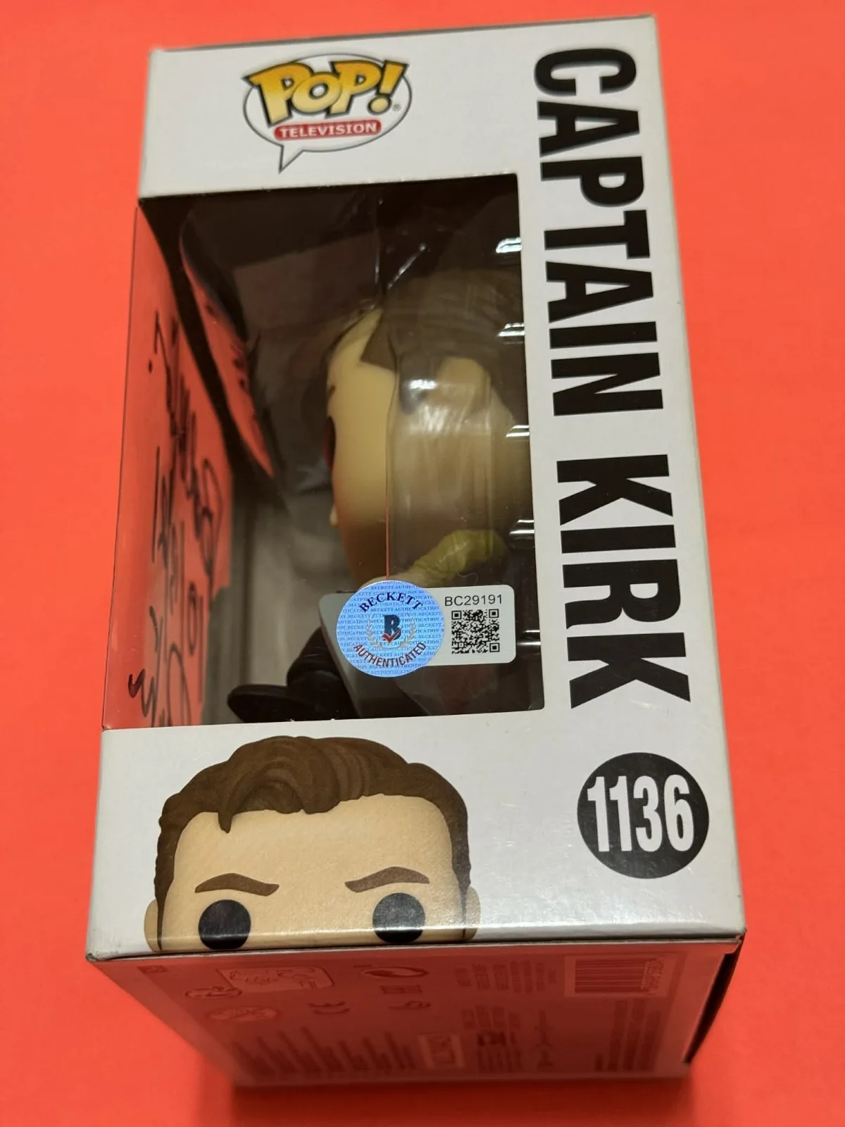 WILLIAM SHATNER — WILLIAM SHATNER Star Trek autographed Funko Pop 1136 w/signed RARE inscription!, image 2
