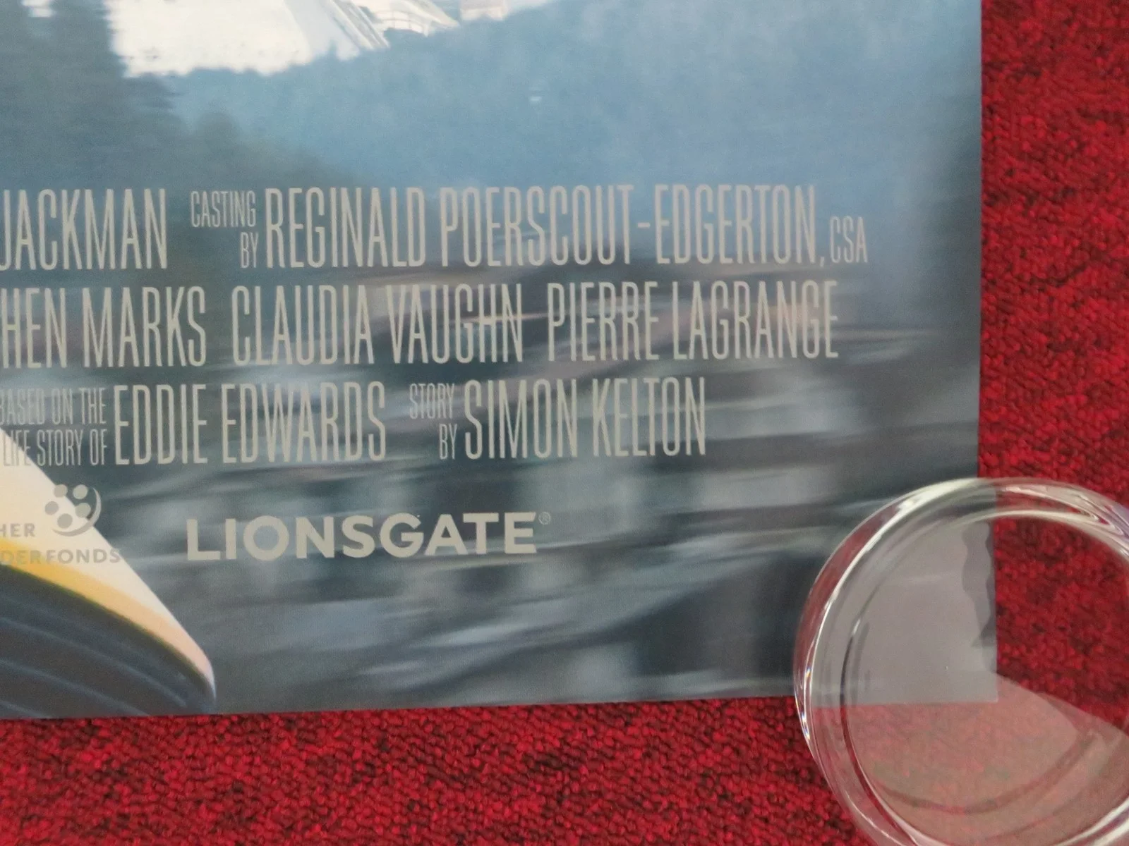 EDDIE THE EAGLE UK QUAD ROLLED POSTER TARON EGERTON HUGH JACKMAN 2015, image 5