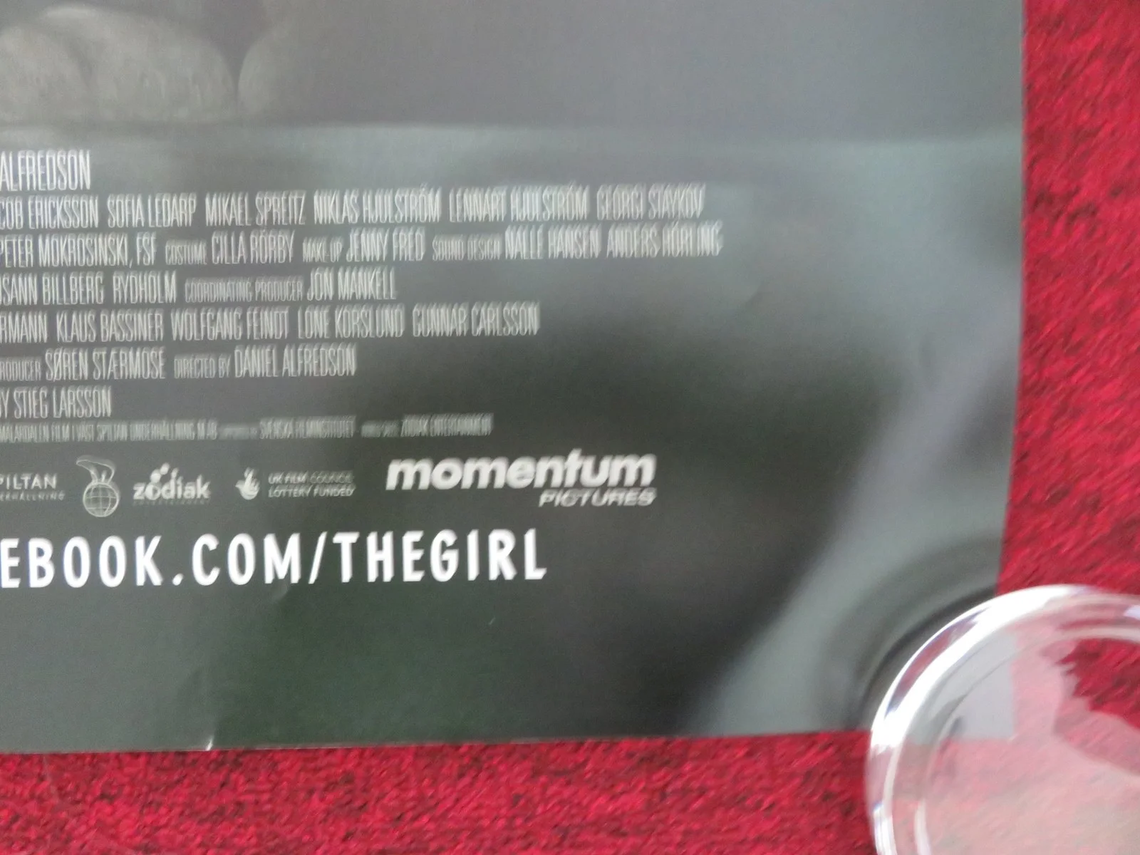 THE GIRL WHO KICKED THE HORNET'S NEST UK QUAD ROLLED POSTER NOOMI RAPACE 2009, изображение 5