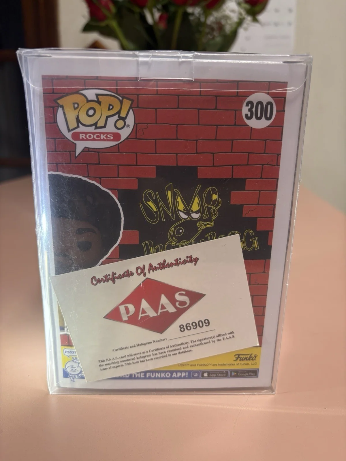 Snoop Dogg Signed Funko Pop #300- Autographed PAAS COA 909, изображение 3