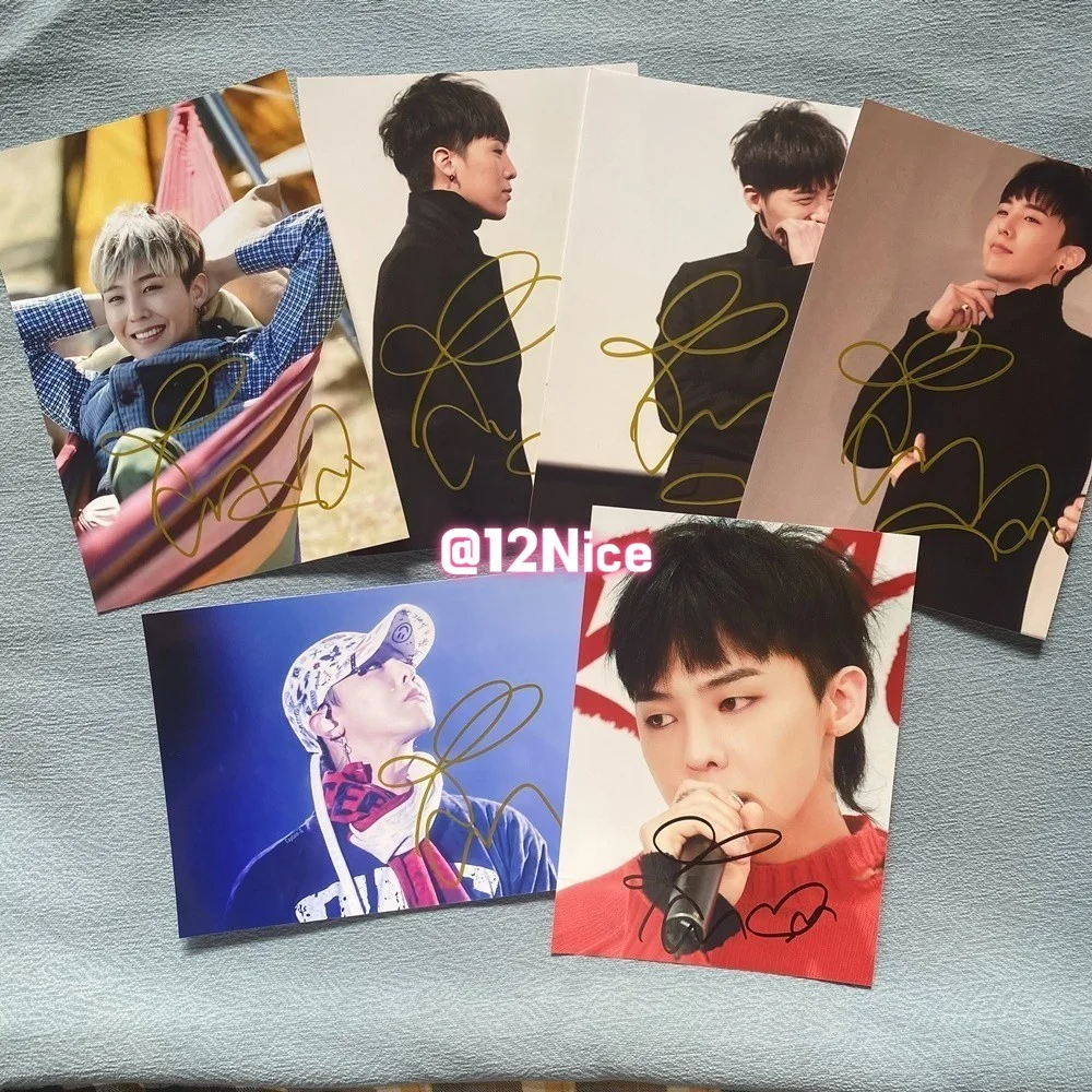 G-Dragon — BIGBANG K-POP BIG STAR G-Dragon Autographed Hand Signed Photo 4*6 #Nice, image 2