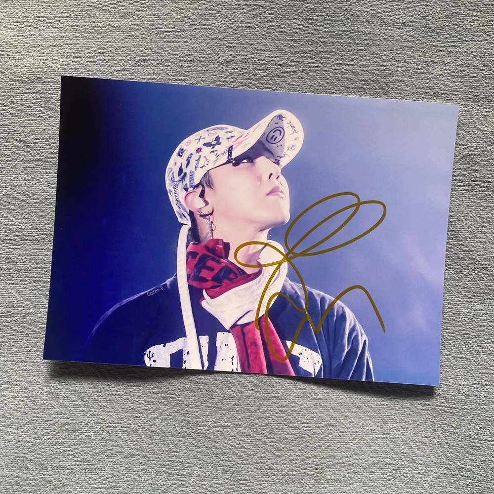 G-Dragon — BIGBANG K-POP BIG STAR G-Dragon Autographed Hand Signed Photo 4*6 #Nice, image 5
