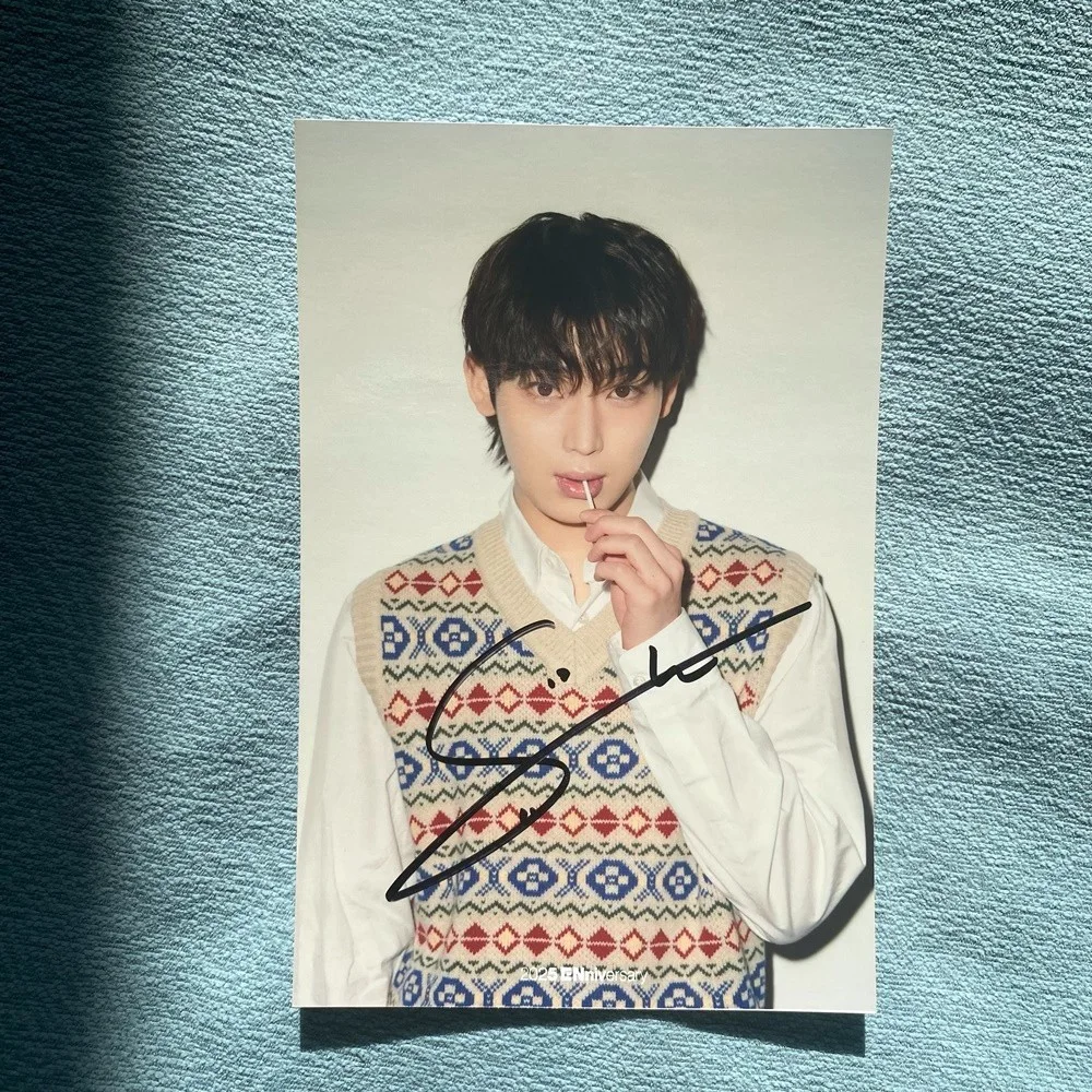 ENHYPEN — ENHYPEN Autographed Hand Signed Photo For Eniversary FAMILY Collection 4*6 #Nice, изображение 5