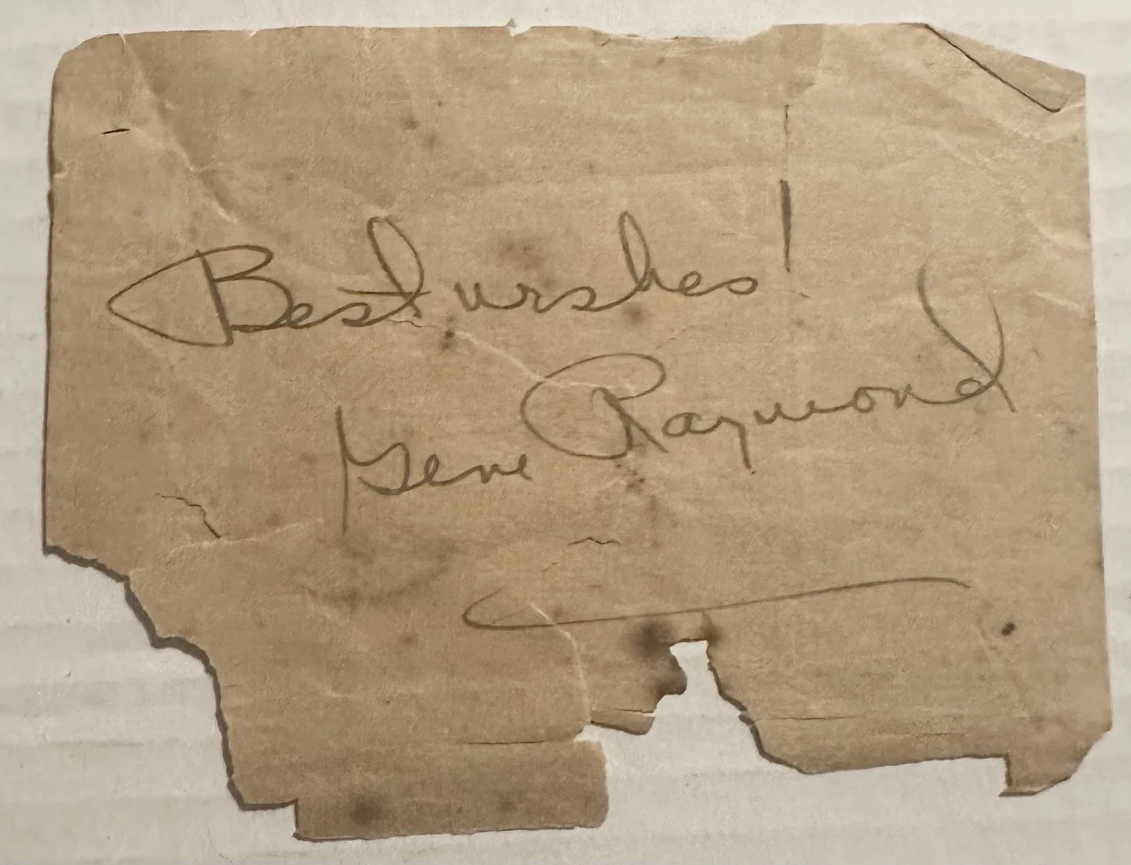 Gene Raymond — Actor GENE RAYMOND SIGNED 1930s AUTOGRAPH NR, image 3