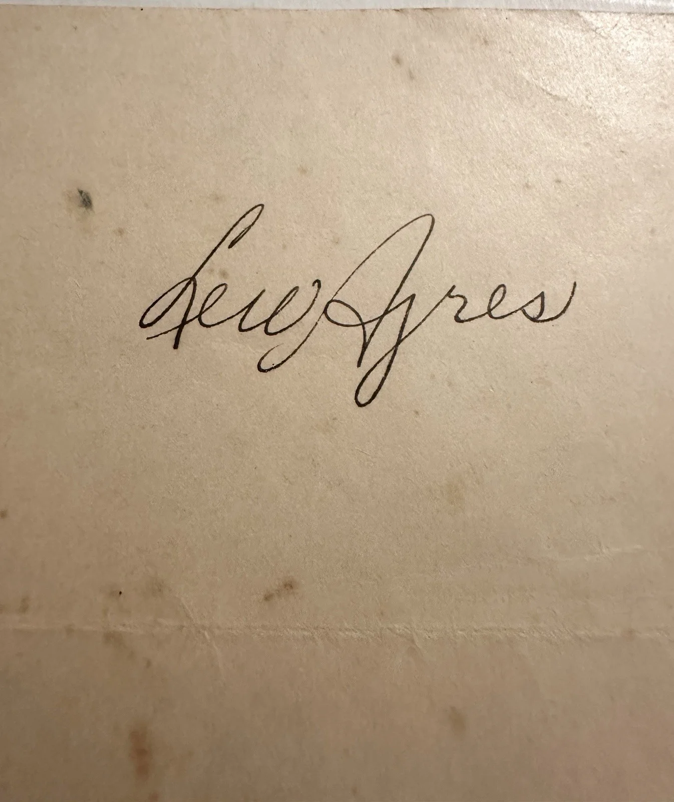 Lewis Ayres — LEWIS (Lew) AYRES Actor SIGNED 1930 AUTOGRAPH NR All Quiet On The Western Front, изображение 3