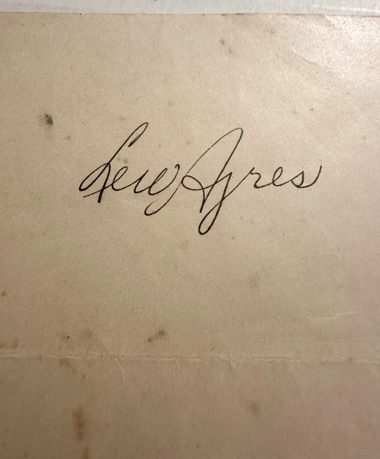 Lewis Ayres — LEWIS (Lew) AYRES Actor SIGNED 1930 AUTOGRAPH NR All Quiet On The Western Front, изображение 4