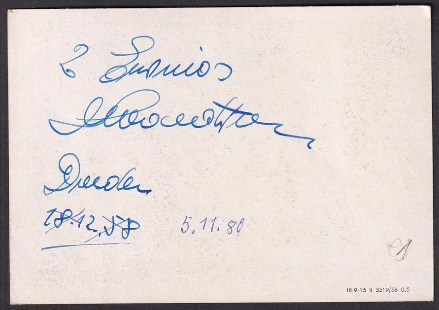 2 ERWINIOS German Musical Head Equilibrists signed photograph, image 2