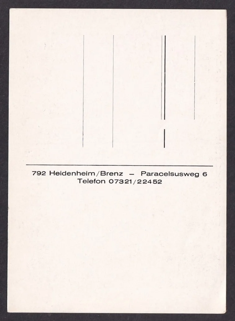 THE HEIROLLS and THE ROSANI SISTERS German Musical Act signed postcard, изображение 2