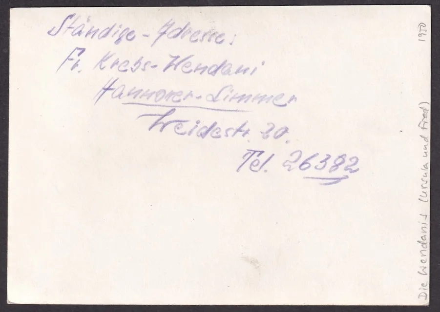 URSALA & FRED German Dancing Duo 1950 signed photograph, image 2