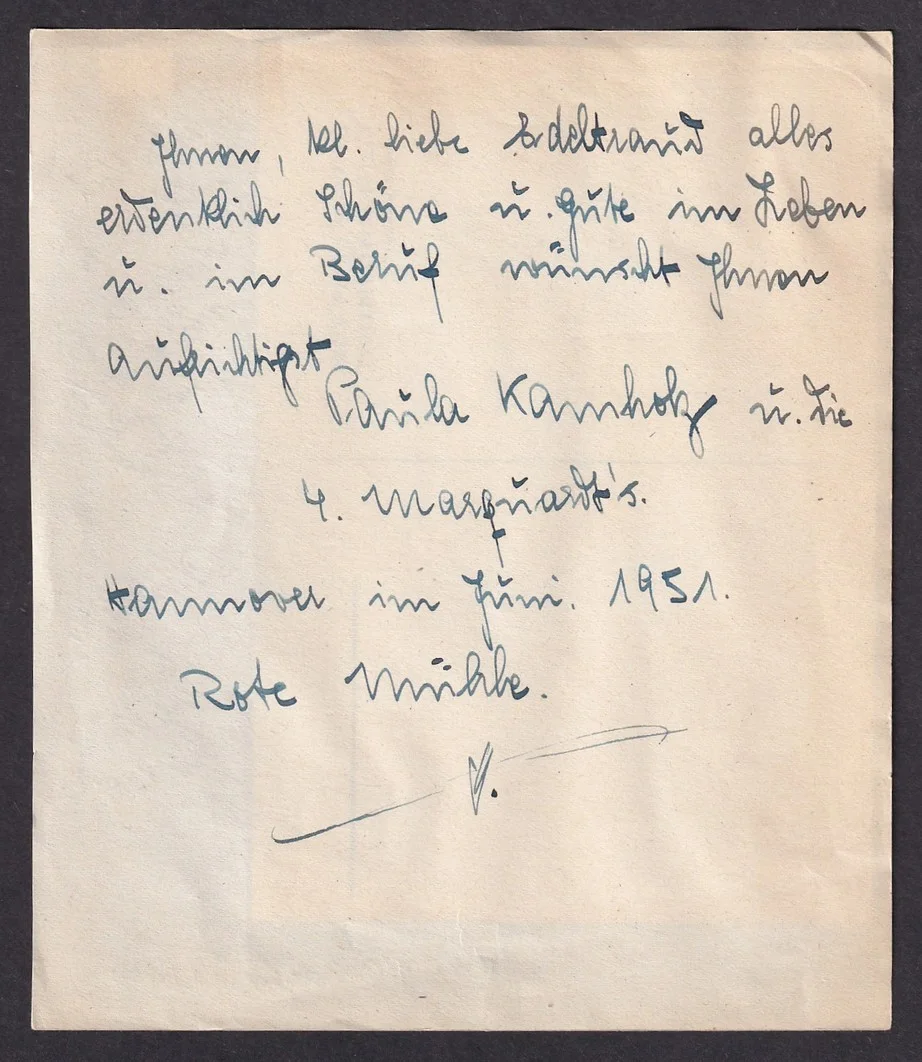 GEORGE MILLER Austrian Film maker signed card, image 2