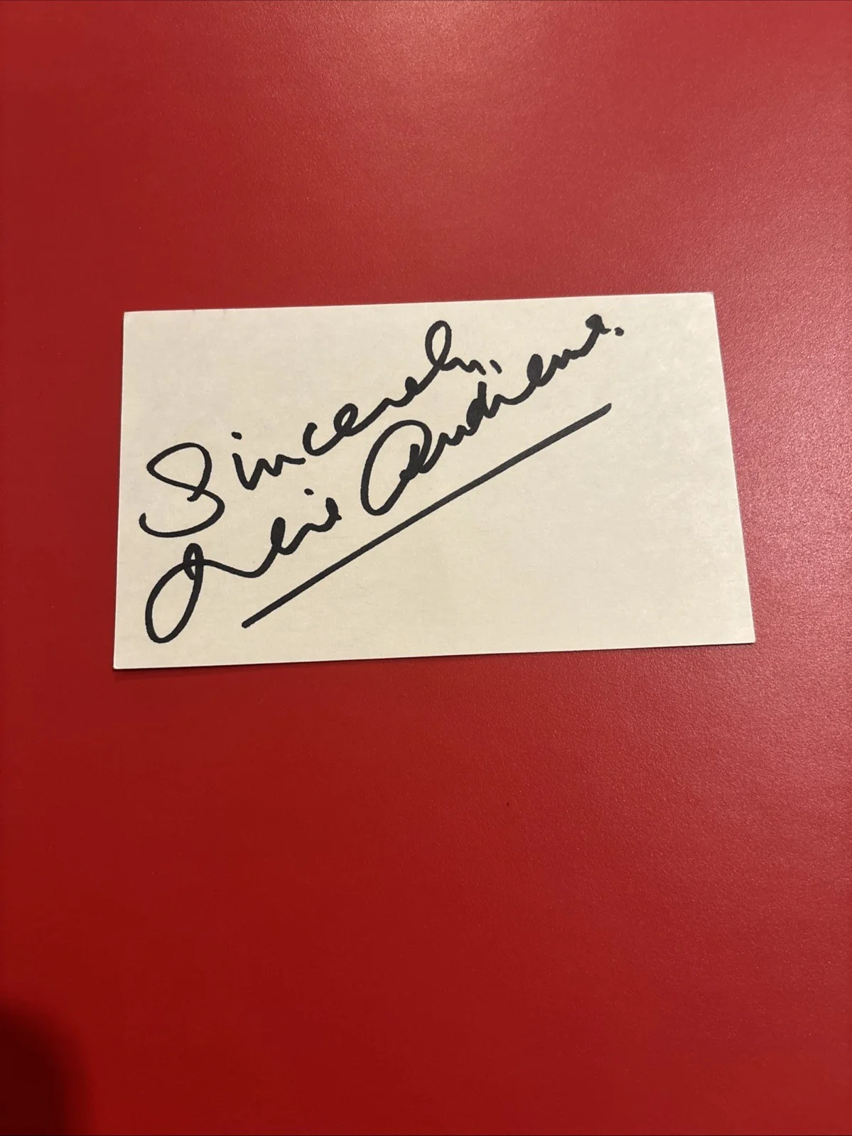 Julie Andrews — Julie Andrews Dick Van Dyke Signed 3x5 Index Card Mary Poppins Movie