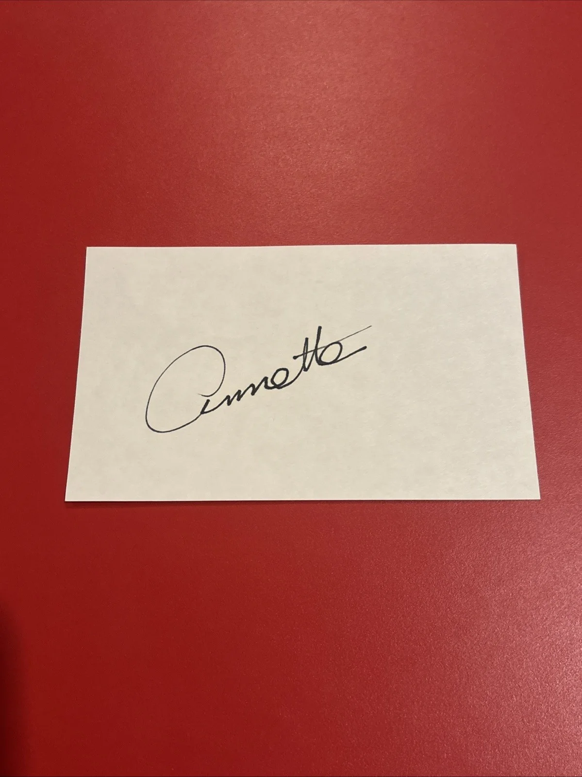 Annette Funicello — Annette Funicello Signed 3x5 Index Card Autograph, image 3