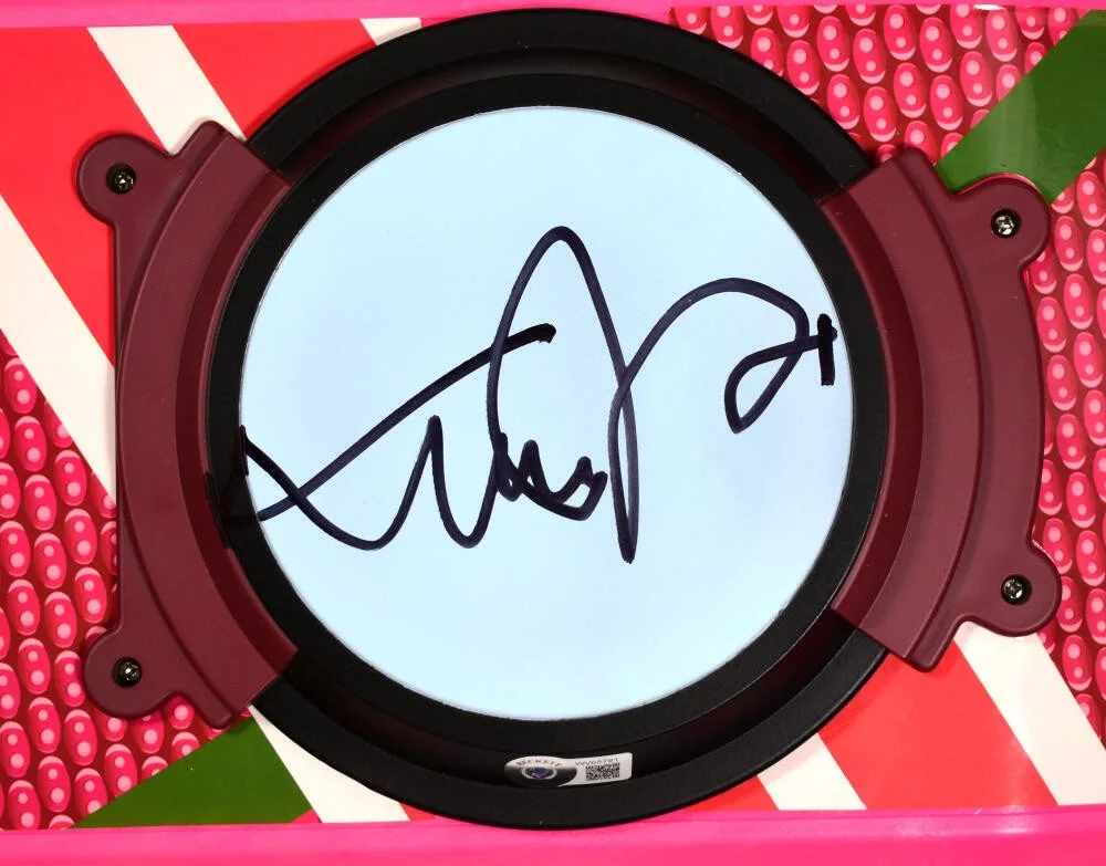 Christopher Lloyd Michael J Fox — MICHAEL J FOX CHRISTOPHER LLOYD Autographed BACK TO THE FUTURE Hoverboard BAS #2, image 2
