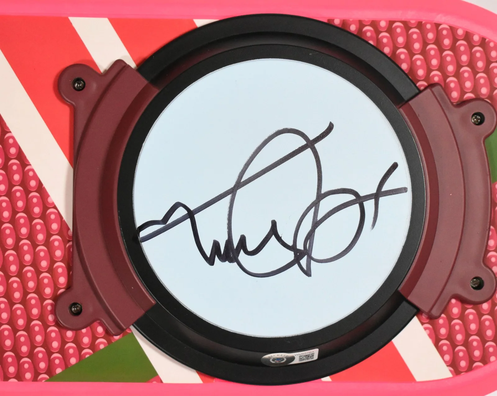 Christopher Lloyd Michael J Fox — MICHAEL J FOX CHRISTOPHER LLOYD Autographed BACK TO THE FUTURE Hoverboard BAS #3, image 3
