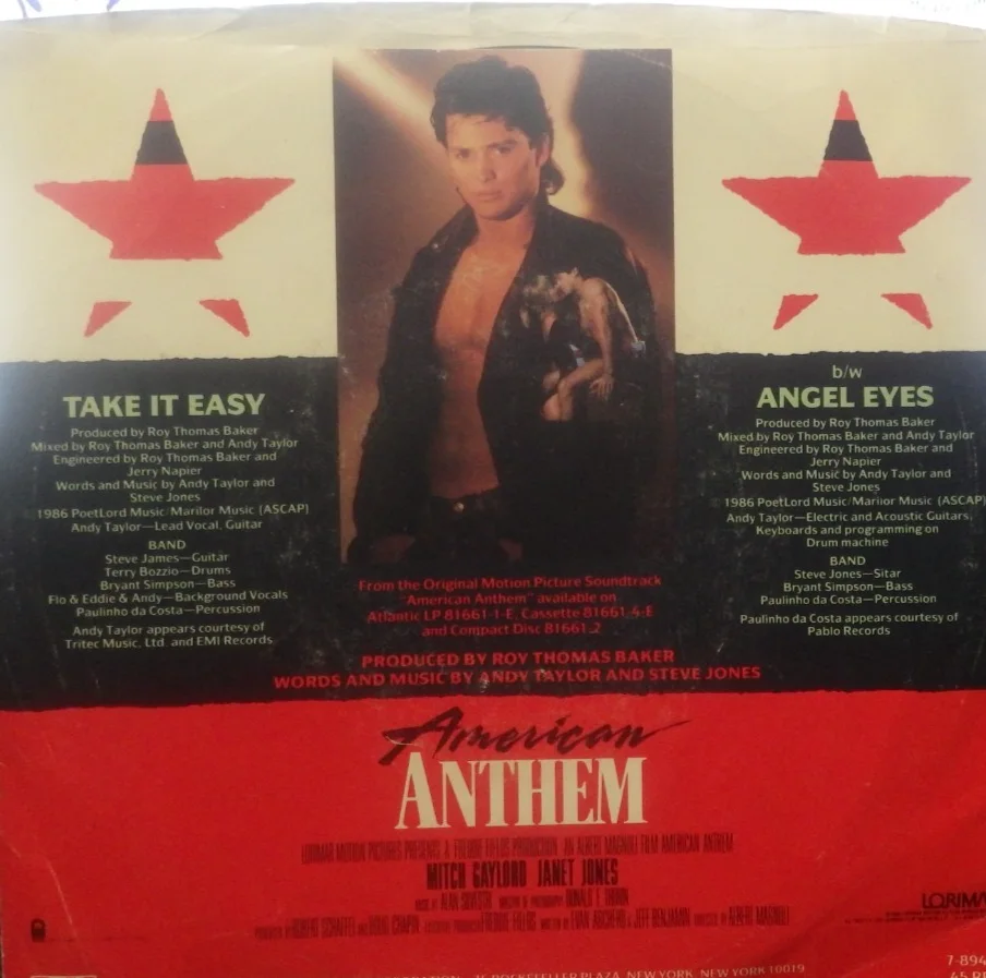 ANDY TAYLOR Signed "Take it Easy" 45 rpm, Steve Jones, Dale Bozio, Flo & Eddie, image 4